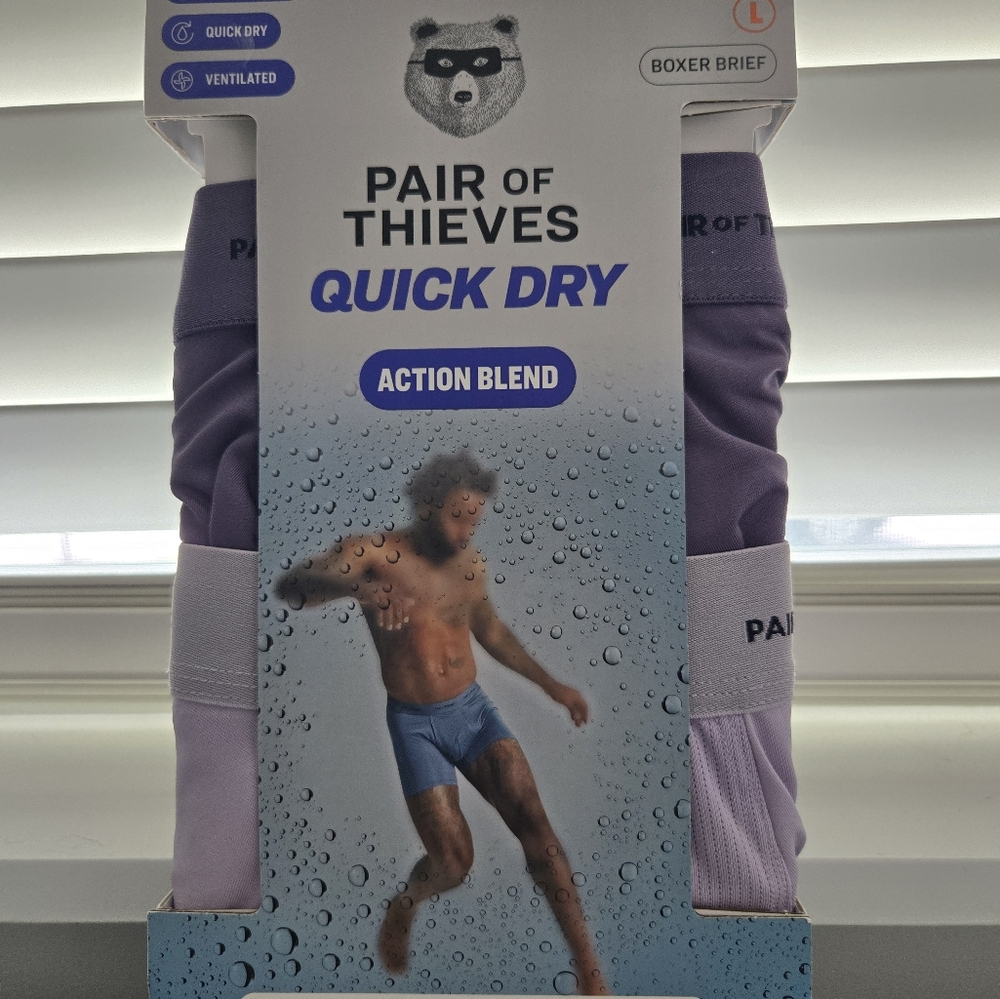 Men's Quick Dry Boxer Briefs - Purple